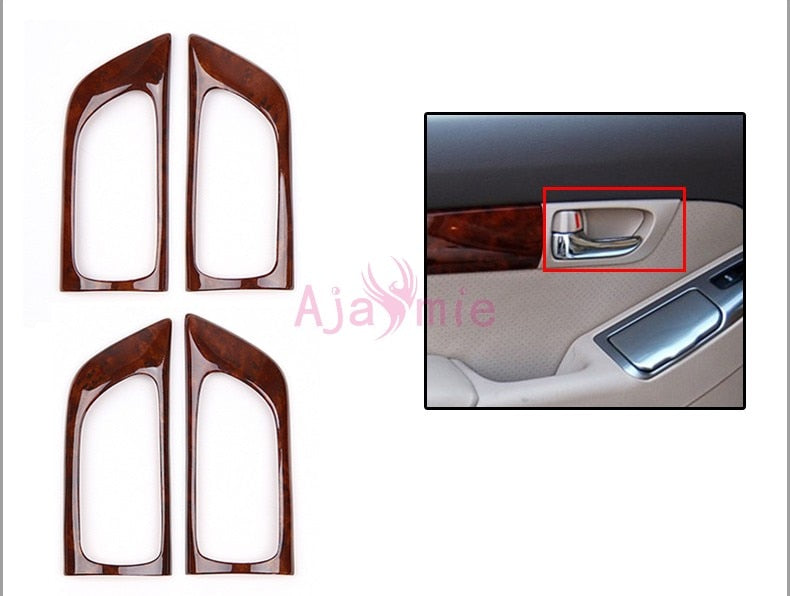 Interior Wooden Color Trim Panel Cover Overlay 2003-2009 Car Styling For Toyota Land Cruiser 120 Prado FJ120 Accessories