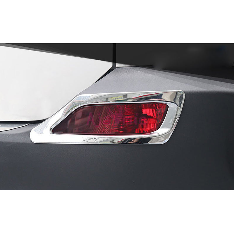 Chrome Car Styling Rear Fog Lamp Cover Light Overlay Panel Garnish Trim Kit Plate 2014 2015 For Toyota RAV4 Accessories