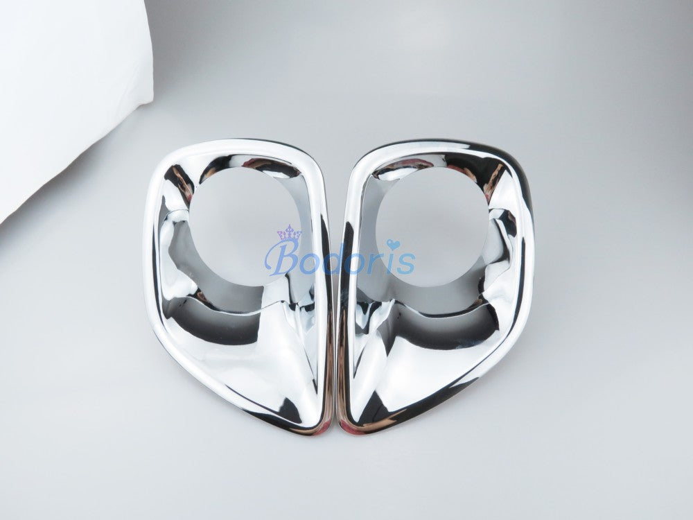 Chrome Car Styling Front Rear Fog Lamp Cover Foglight Overlay Trim Panel Frame Kit 2014 2015 For Toyota RAV4 Accessories