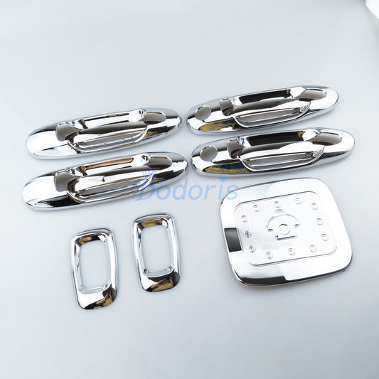 11 Pieces Chrome Package Handle Lamp Fuel Tank Cap Cover 1998-2007 For Toyota Land Cruiser 100 Lexus LX470 Accessories