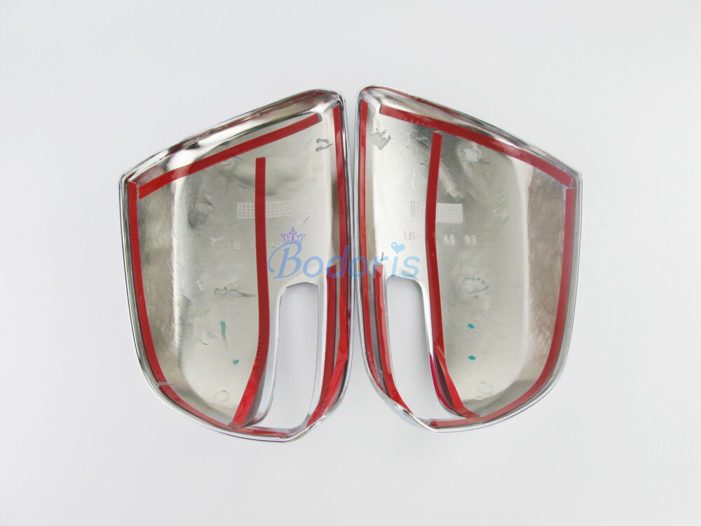 2012-2015 Door Mirror Trim Cover ABS 2 pcs Chrome Detector Car Styling For Toyota Fortuner SW4 Accessories