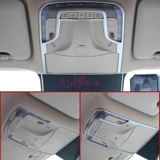 2014-2017 Chrome Car Styling Interior Reader Lamp Cover Overlay Trim Light Panel Frame For Mercedes Benz Vito W447 Accessories