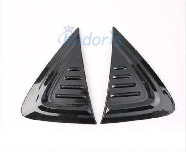 For Toyota C-HR CHR C HR 2016 2017 2018 Carbon Fiber Color Side Wing Bumper Guard Air Vent Cover Trim Car-Styling Accessories