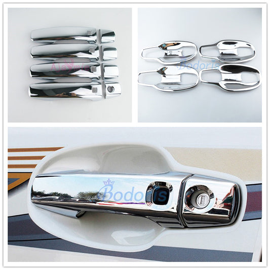 2008-2015 Door Handle Cover With Smart Key Holes Overlay Panel Chrome Car-Styling For Toyota LC Land Cruiser 200 Accessories