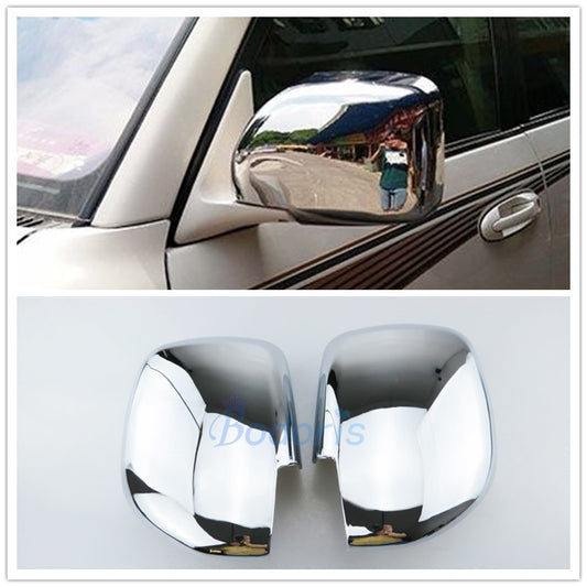 Car Styling Chrome Side Mirror Cover With LED Lamp 1998-2003 2004-2007 For Toyota Land Cruiser 100 LC100 Lexus LX470 Accessories