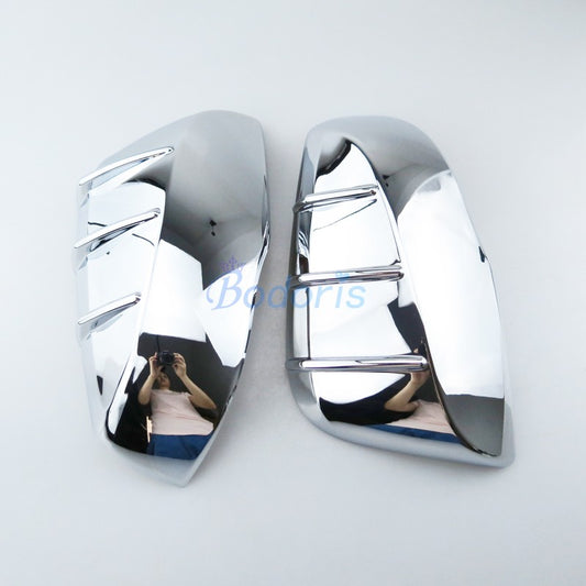 For Toyota RAV4 XA50 2019 Highlight Silver Color Door Side Mirror Cover Rear View Overlay Chrome Car Styling Accessories