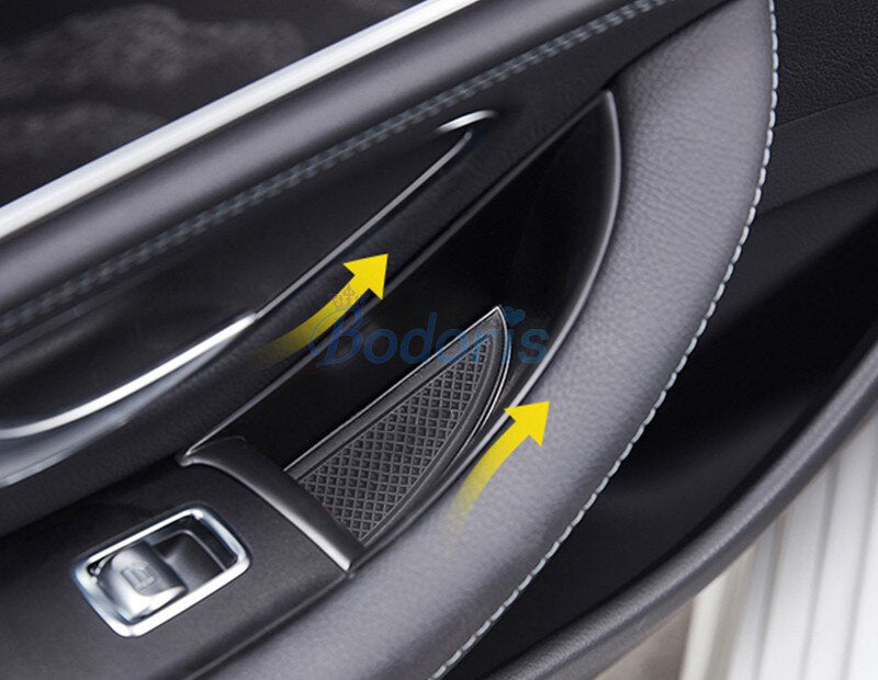 For Mercedes Benz E Class 2016 2017 2018 W213 Car Organizer Door Armrest Storage Box Container Car Styling Accessories