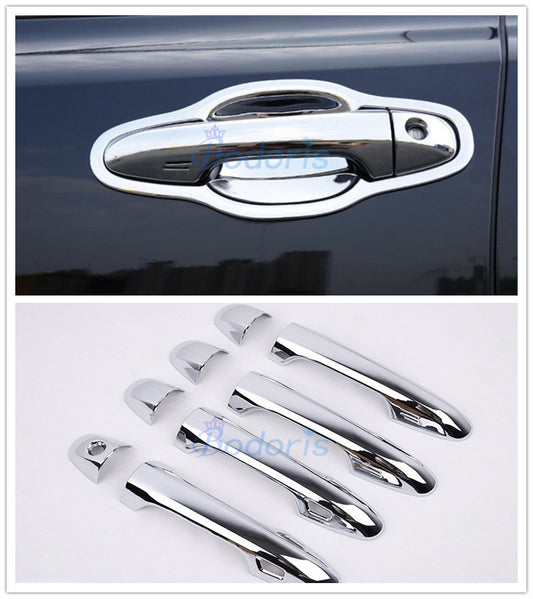 For Toyota Highlander Kluger 2015-2018 Door Handle Cover Bowl Insert Trim Without With Smart hole Chrome Car Styling Accessories