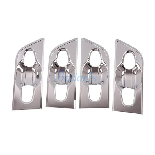 For Toyota Alphard VELLFIRE 30 2016-2019 Door Handle Bowl Insert Trim Cover Garnish Moulding Ring Chrome Auto Car Accessories