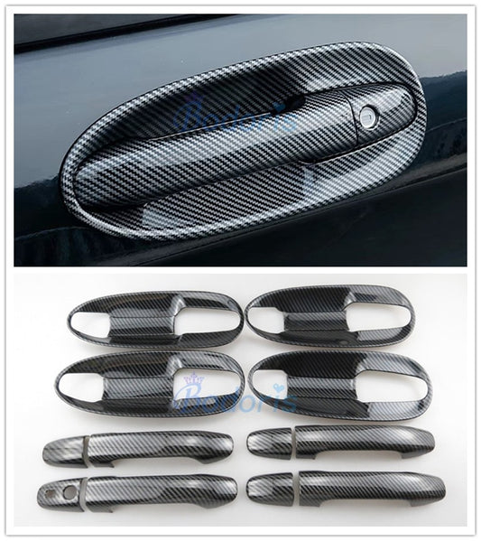 For Mercedes Benz Vito V Class V260 W447 2014-2019 Carbon Fiber Door Handle Cover and Bowl Insert Trim Car Styling Accessories