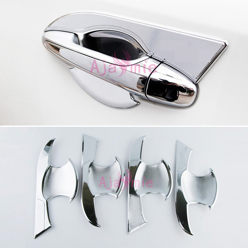 For Toyota RAV4 2014 2015 2016 2017 2018 Door Handle Bowl Insert Overlay Trim Garnish Panel Frame Chrome Car Styling Accessories