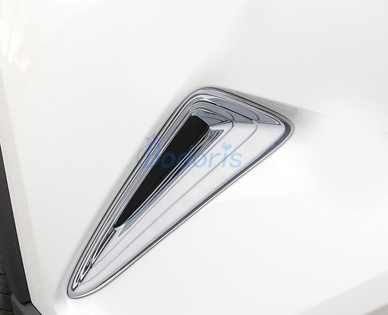 For Toyota C-HR CHR C HR 2016 2017 2018 Silver Color Front Fog Lamp Cover Light Overlay Frame Chrome Car Styling Accessories