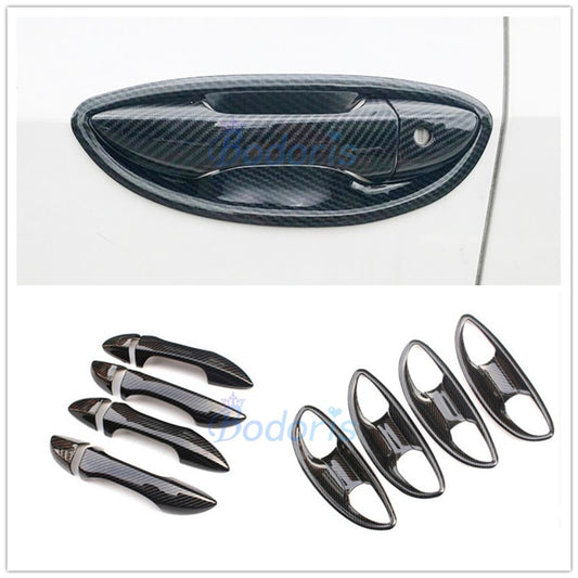 For Toyota Corolla 2013 2014 2015 2016 2017 2018 Carbon Fiber Color Door Handle Cover Bowl Insert Trim Car Styling Accessories