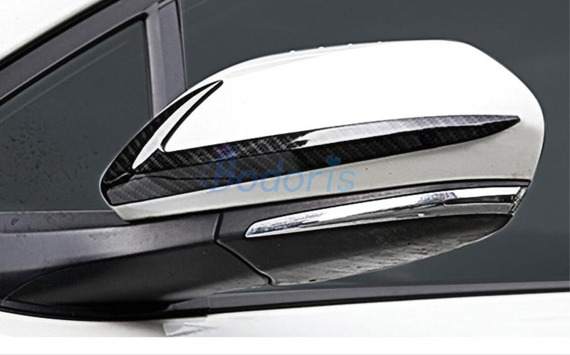 For Toyota C-HR CHR C HR 2016 2017 2018 Carbon Fiber Color Fog Light Lamp Handle Mirror Rear View Cover Car Styling Accessories