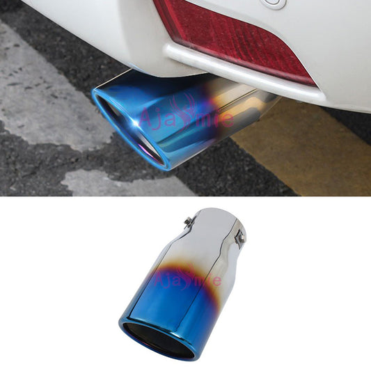 #304 Stainless Steel Rear Tail Exhaust Muffler Tip Pipe Blue Color For Toyota Land Cruiser 150 Prado LC150 FJ150 Accessories