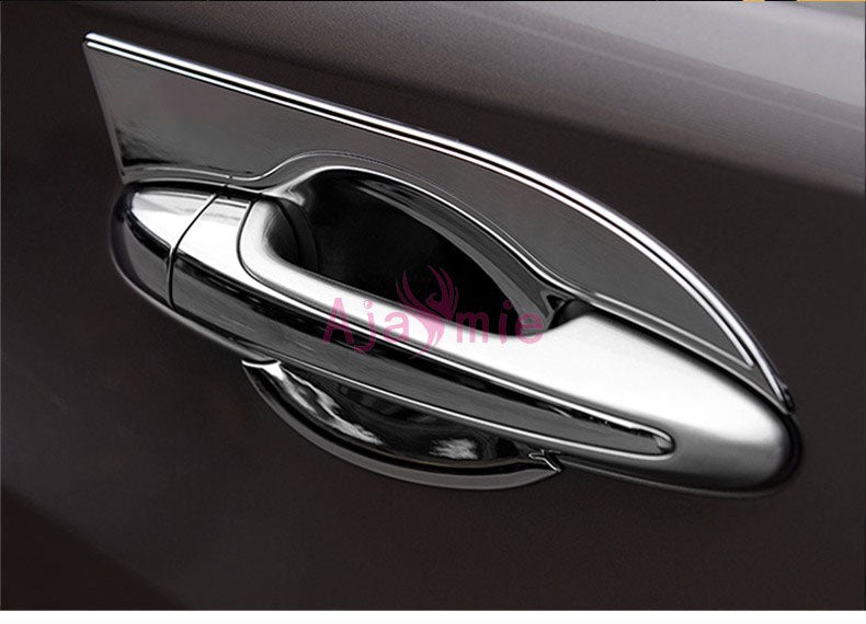 For Toyota RAV4 2014 2015 2016 2017 2018 Door Handle Bowl Insert Overlay Trim Garnish Panel Frame Chrome Car Styling Accessories