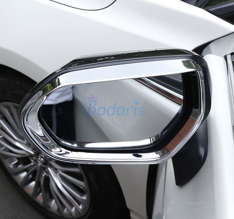 For Toyota Corolla 2019 Rear View Rain Eyebrow Trim Weatherstrip Auto Mirror Rain Shade Guard Car-styling Accessories