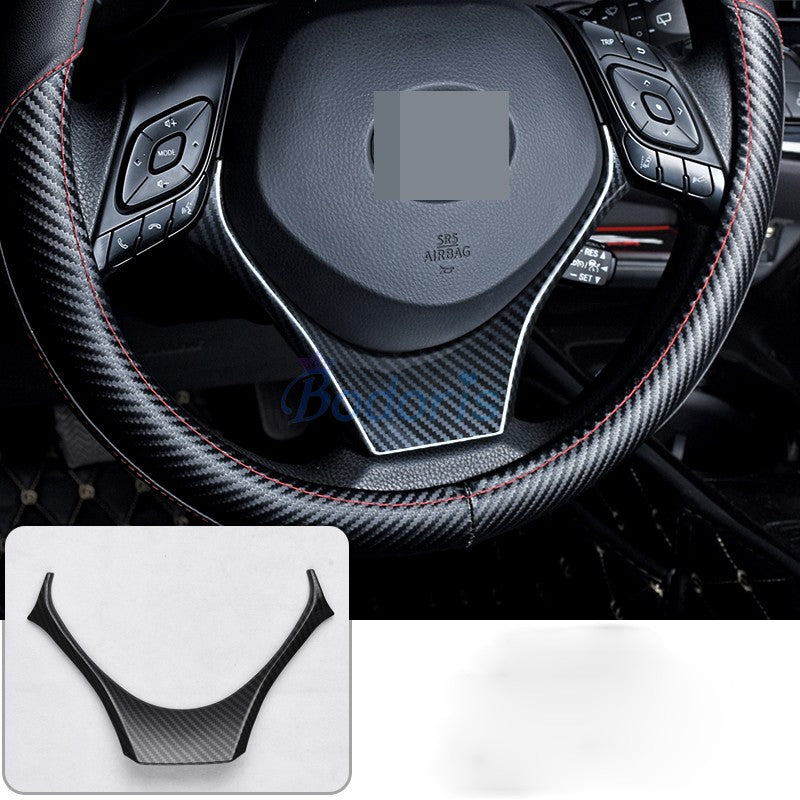 For Toyota C-HR CHR C HR 2016 2017 2018 Carbon Fiber Color Fog Light Lamp Handle Mirror Rear View Cover Car Styling Accessories