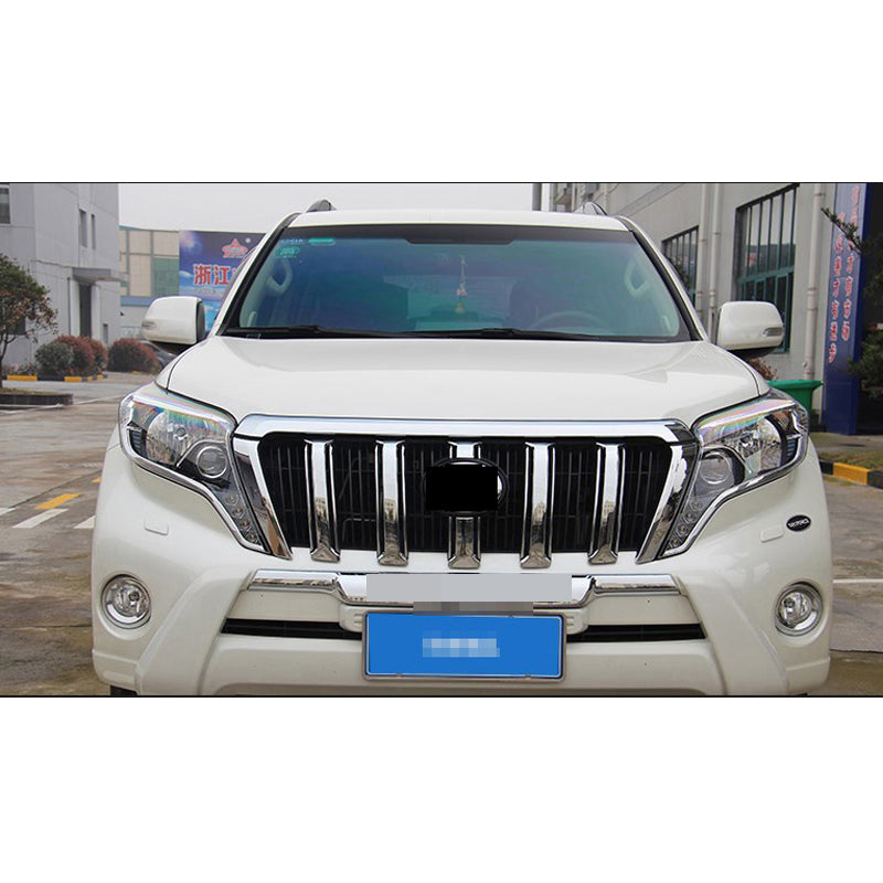 Accessories For Toyota Land Cruiser 150 Prado LC150 FJ150 2014-2017 Front Grille Trims Bumper Protector Chrome Car Styling