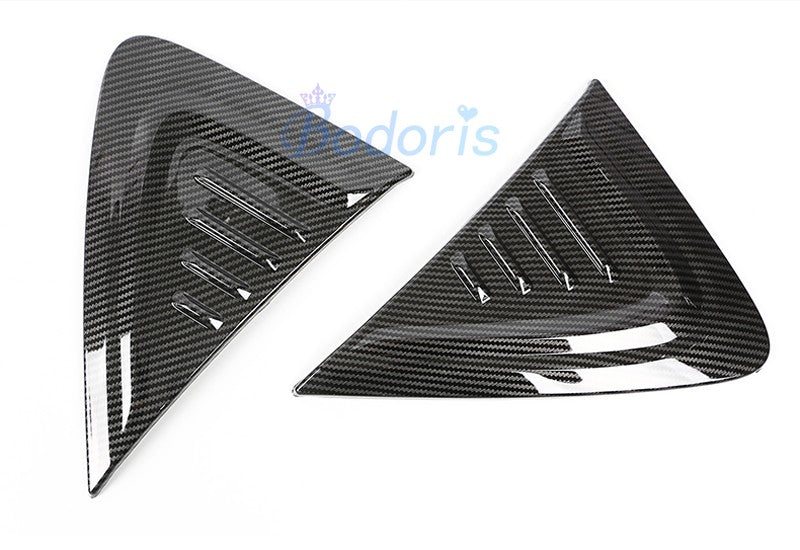 For Toyota C-HR CHR C HR 2016 2017 2018 Carbon Fiber Color Side Wing Bumper Guard Air Vent Cover Trim Car-Styling Accessories