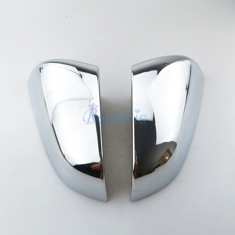 Highlight Silver Mirror Cover Wings Door Rearview Overlay Rear View Garnish Moulding 2014-2019 For Tesla Model S Accessories