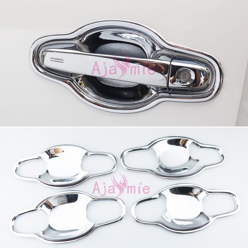 For Toyota Alphard VELLFIRE 30 2016-2019 Door Handle Bowl Insert Trim Cover Garnish Moulding Ring Chrome Auto Car Accessories