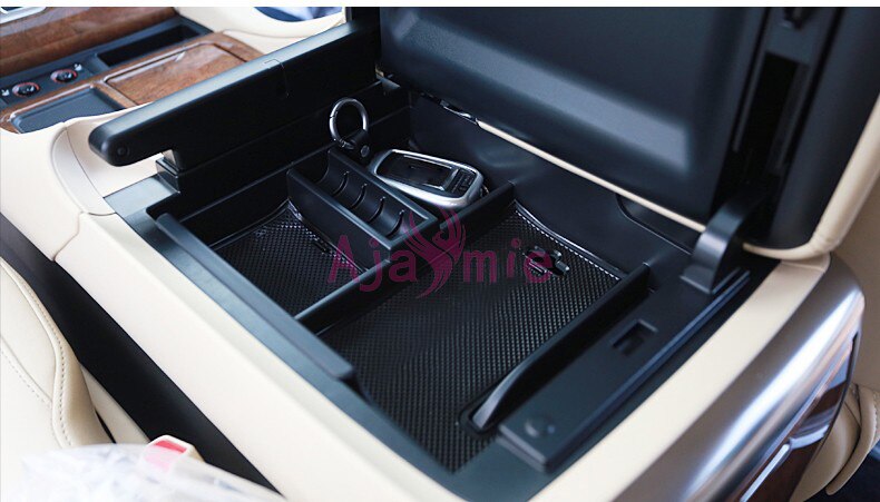 Car Organizer Armrest Glove Storage Box Container Tray Non-slip Mats 2016 2017 2018 For Toyota VELLFIRE 30 Alphard Accessories