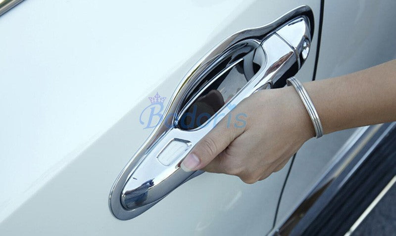 For Toyota Highlander Kluger 2015 2016 2017 2018 Door Handle Cover Bowl Insert Trim With Smart hole Car Styling Accessories