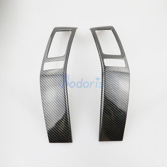 Carbon Fiber Color Dashboard Trims Panel Air Vent Cover Light Outlet Strips For Toyota Land Cruiser 120 Prado FJ120 2003-2009