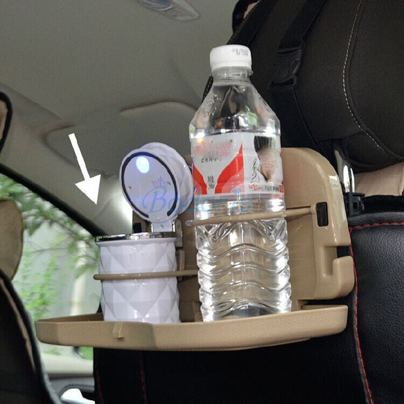 Rear Seat Bottle Cup Drinks Holder Tray Food Coffee Board Auto Table Desk For Toyota Land Cruiser 150 Prado FJ150 FJ120 J80 J90