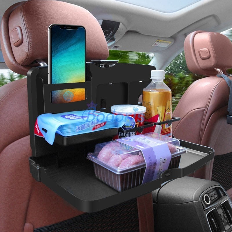 For Toyota Alphard Vellfire 2008-2020 Car Laptob Table Bottle Cup Drinks Holder Food Coffee Goods Desk Board Travel Dining Tray