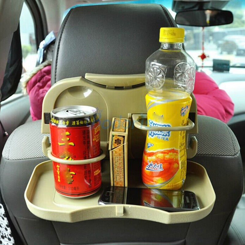 Rear Seat Bottle Cup Drinks Holder Tray Food Coffee Board Auto Table Desk For Toyota Land Cruiser 150 Prado FJ150 FJ120 J80 J90